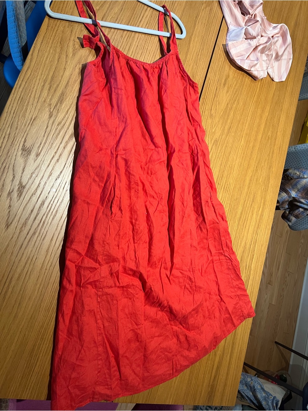 Eileen Fisher Red Midi Slip Dress